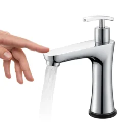 Mileto Touch Sensor Basin Tap With Integrated Soap Dispenser