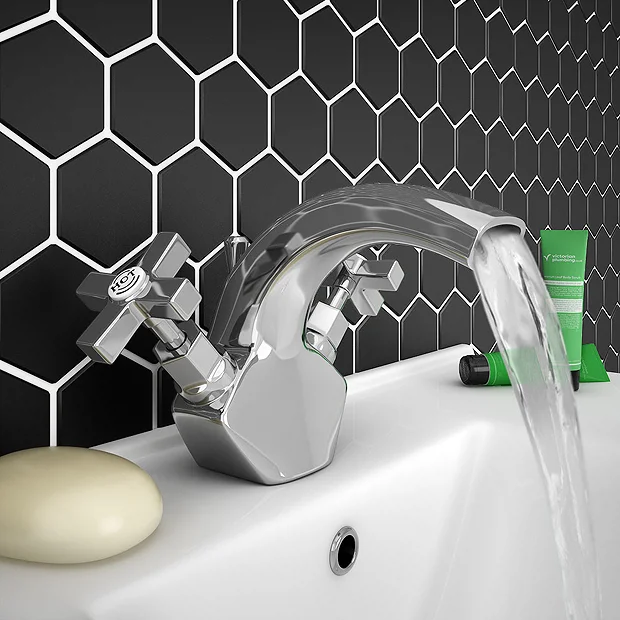 Olympia Art Deco Basin Mixer Tap 2 Olympia Art Deco Basin Mixer Tap - Image 2
