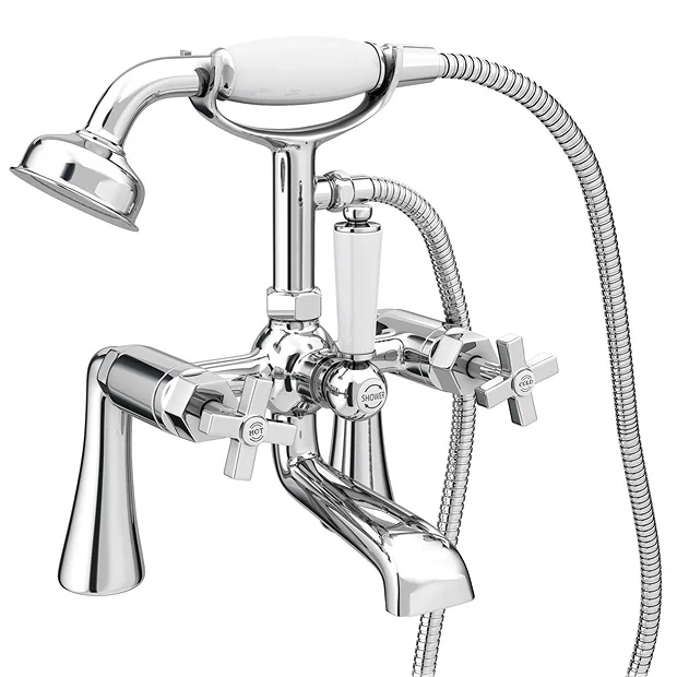 Olympia Art Deco Bath Shower Mixer Tap + Shower Kit 2 Olympia Art Deco Bath Shower Mixer Tap + Shower Kit - Image 2
