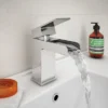 Monza Waterfall Tap Package (Wall Mounted Bath Tap + Basin Tap)