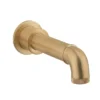 Crosswater MPRO Industrial Wall Mounted Bath Spout - Unlacquered Brushed Brass