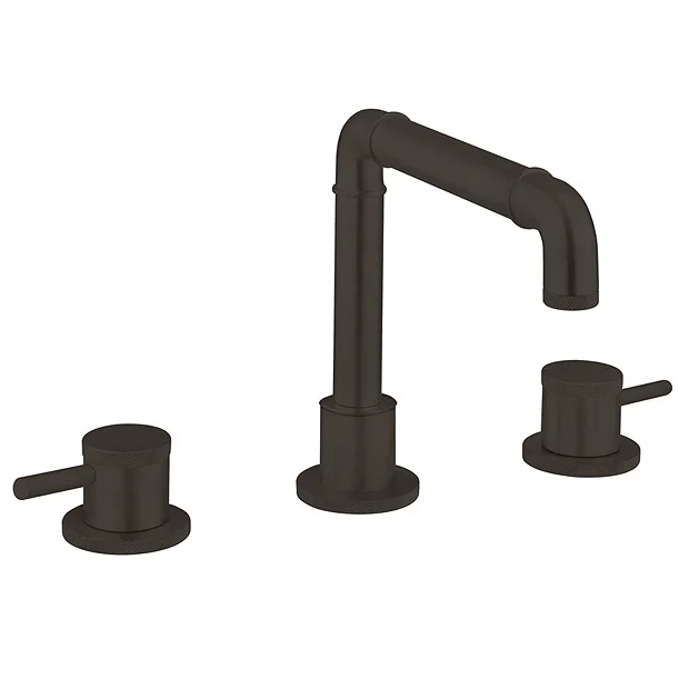 Crosswater MPRO Industrial 3 Hole Set Basin Mixer - Carbon Black 1 Crosswater MPRO Industrial 3 Hole Set Basin Mixer - Carbon Black