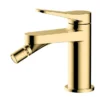 RAK Petit Round Bidet Mixer Tap Brushed Gold