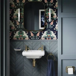 Burlington Riviera Art Deco Gold Basin Pillar Taps