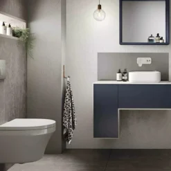 Asquiths Sanctity Wall Mounted Basin Mixer (2TH) With Backplate