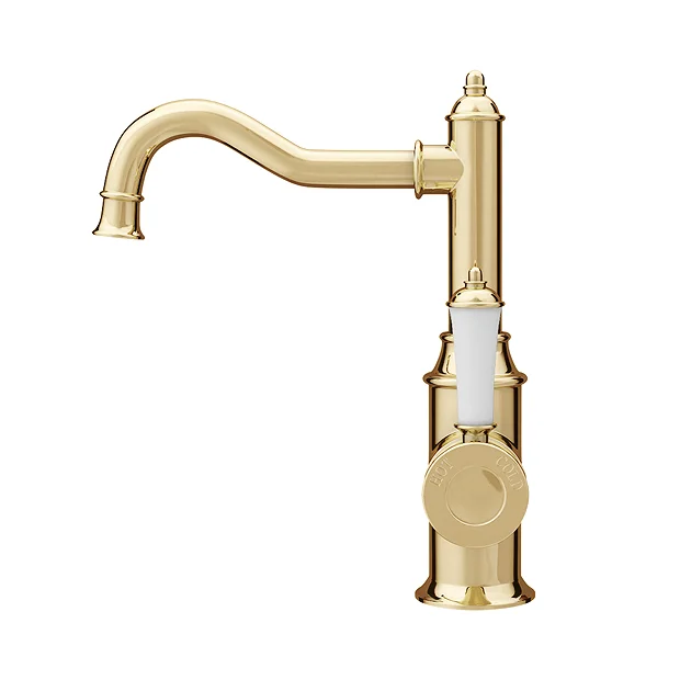 Trafalgar Traditional Gold Mono Basin Mixer Tap 1 Trafalgar Traditional Gold Mono Basin Mixer Tap