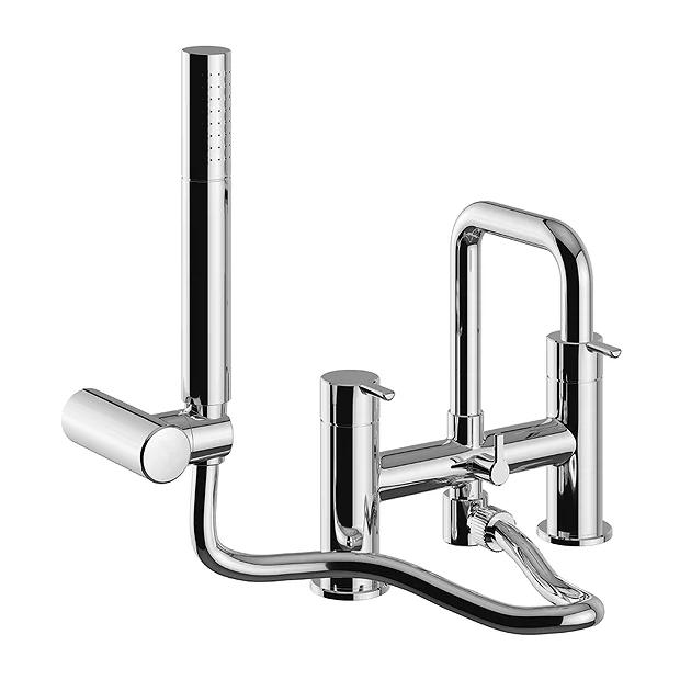 Heritage Dartmouth Bath Shower Mixer - Chrome 1 Heritage Dartmouth Bath Shower Mixer - Chrome