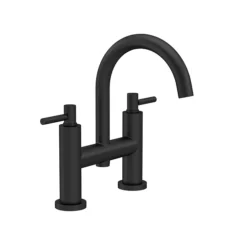 Hudson Reed Tec Lever Bath Filler With Swivel Spout - Matt Black