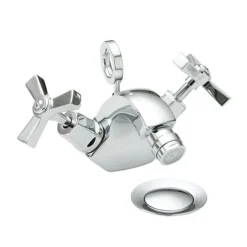 Heritage - Gracechurch Bidet Mixer With Pop-up Waste