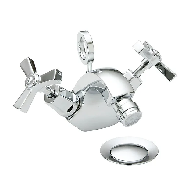Heritage - Gracechurch Bidet Mixer With Pop-up Waste 1 Heritage - Gracechurch Bidet Mixer With Pop-up Waste