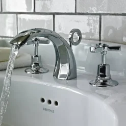 Heritage - Gracechurch 3 Hole Basin Mixer With Pop-up Waste