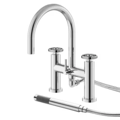 Hudson Reed Revolution Industrial Bath Shower Mixer + Shower Kit