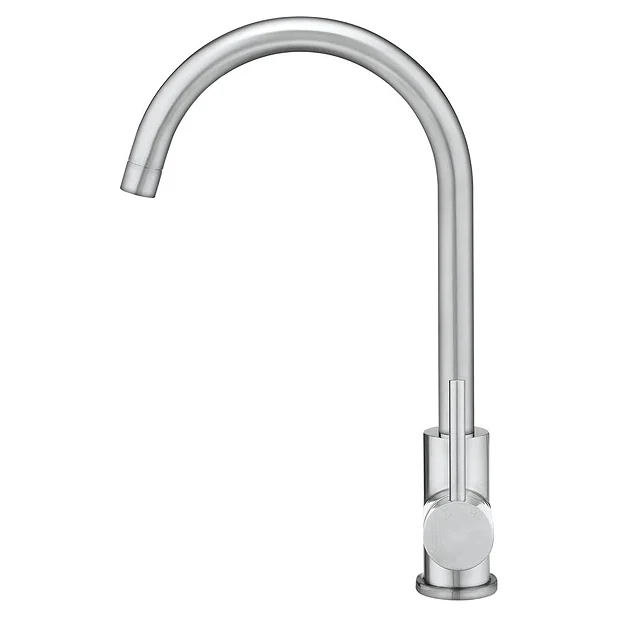 Crosswater Tropic Side Lever Kitchen Mixer - Brushed Stainless Steel 1 Crosswater Tropic Side Lever Kitchen Mixer - Brushed Stainless Steel