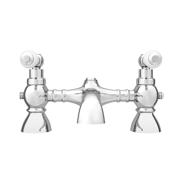 Chatsworth 1928 Traditional White Lever Bath Filler Tap 5 Chatsworth 1928 Traditional White Lever Bath Filler Tap - Image 5