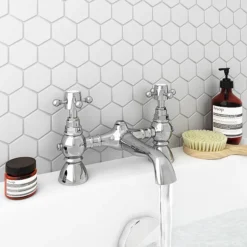 Chatsworth 1928 Traditional Crosshead Bath Filler Tap -Faucet Shop trad02d n d1