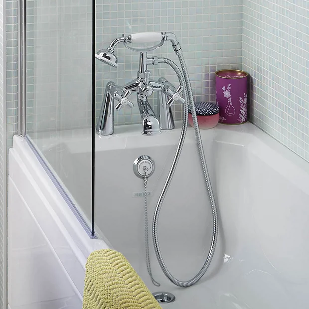 Heritage - Ryde Bath Shower Mixer - Chrome 1 Heritage - Ryde Bath Shower Mixer - Chrome