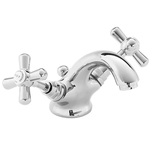 Heritage - Ryde Mono Basin Mixer Tap With Pop-up Waste - Chrome 1 Heritage - Ryde Mono Basin Mixer Tap With Pop-up Waste - Chrome