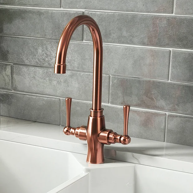 Trafalgar Brushed Copper Kitchen Tap 2 Trafalgar Brushed Copper Kitchen Tap - Image 2