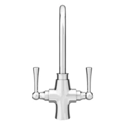Trafalgar Polished Chrome Dual Lever Kitchen Mixer Tap