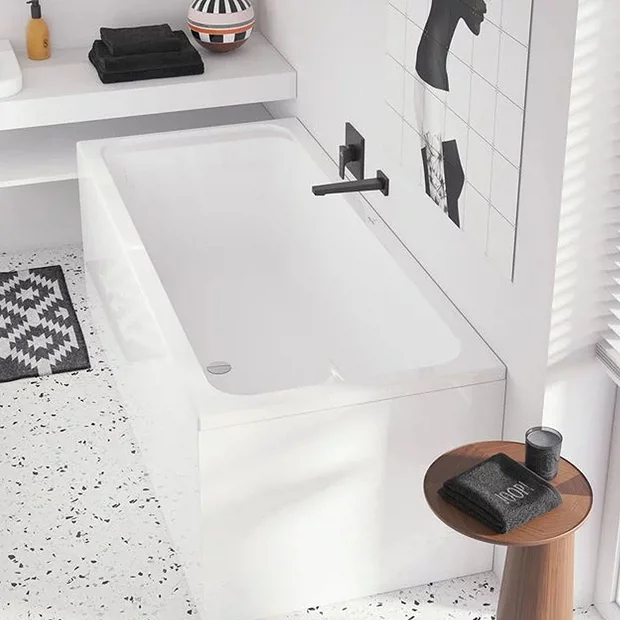 Villeroy & Boch Villeroy And Boch Architectura Matt Black Wall Mounted Square Bath Spout 1 Villeroy & Boch Villeroy And Boch Architectura Matt Black Wall Mounted Square Bath Spout
