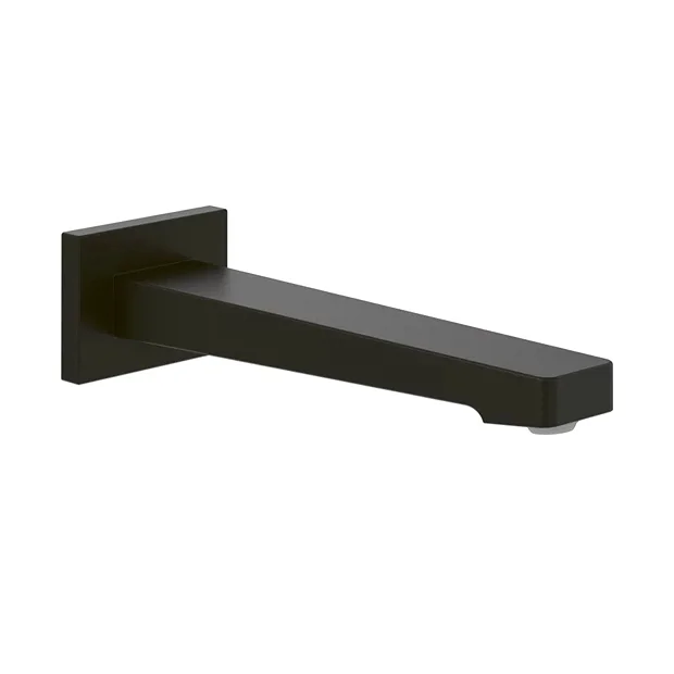 Villeroy & Boch Villeroy And Boch Architectura Matt Black Wall Mounted Square Bath Spout 2 Villeroy & Boch Villeroy And Boch Architectura Matt Black Wall Mounted Square Bath Spout - Image 2