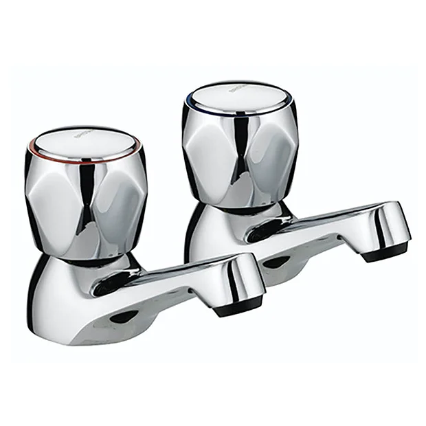 Bristan - Club Basin Taps - Chrome With Metal Heads 2 Bristan - Club Basin Taps - Chrome With Metal Heads - Image 2