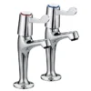 Bristan - Value Lever High Neck Pillar Taps With 3" Levers