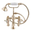 Silverdale Victorian Bath Shower Mixer Taps Gold