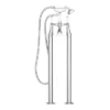 Lancaster Traditional Freestanding Chrome Bath Shower Mixer & Shower Kit
