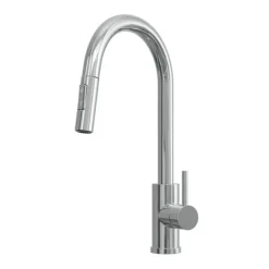 Venice Chrome Kitchen Sink Mixer With Pull-Out Hose And Spray Head -Faucet Shop vnksm452 d1