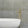 Crosswater - MPRO Industrial Bath Shower Mixer Floor Standing Brushed Brass