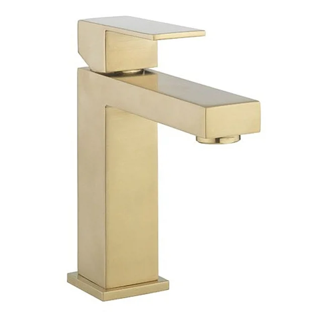 Crosswater Verge Basin Mono Basin Mixer Brushed Brass 1 Crosswater Verge Basin Mono Basin Mixer Brushed Brass