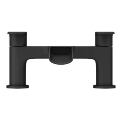 Valencia Matt Black Waterfall Bath Filler -Faucet Shop vwft2blk d2