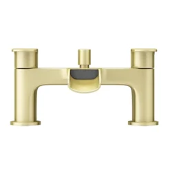 Valencia Brushed Brass Waterfall Bath Shower Mixer Incl. Shower Kit -Faucet Shop vwft3bb d3