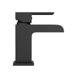 Monza Matt Black Waterfall Basin Tap -Faucet Shop wf001blk d4