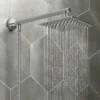 Monza Waterfall Bath Shower Mixer Incl. Overhead Rainfall Shower Head